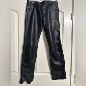 Leather motorcycle pant